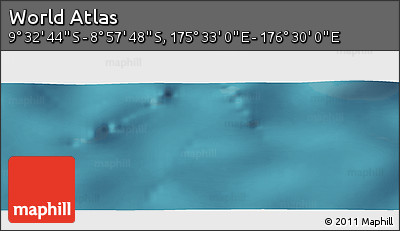 Satellite Panoramic Map of the Area around 9° 15' 16" S, 176° 1' 30" E
