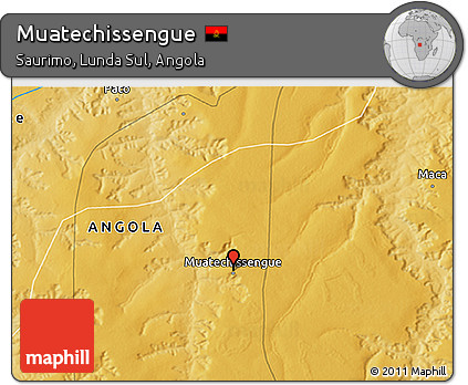 Physical 3D Map of Muatechissengue