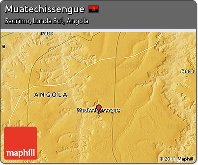Physical 3D Map of Muatechissengue