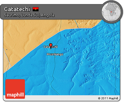 Political 3D Map of Catatechi