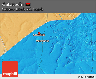 Political 3D Map of Catatechi