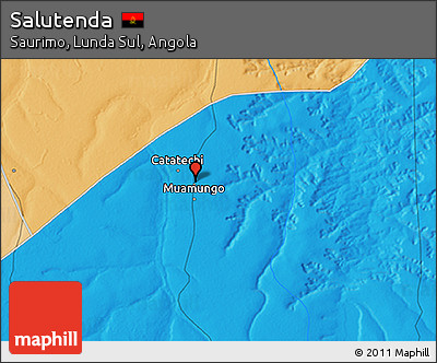 Political 3D Map of Salutenda