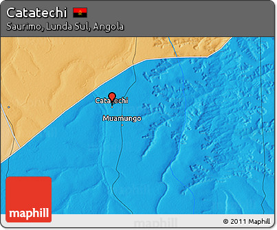 Political 3D Map of Catatechi