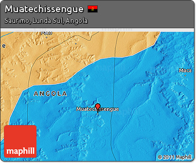 Political 3D Map of Muatechissengue