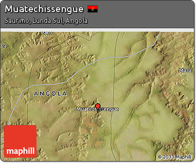 Satellite 3D Map of Muatechissengue