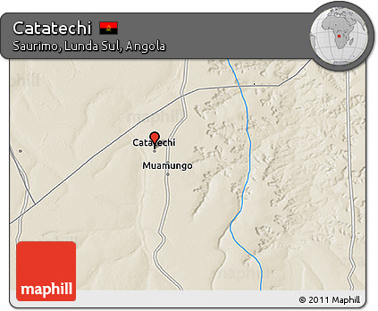 Shaded Relief 3D Map of Catatechi