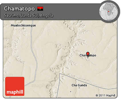 Shaded Relief 3D Map of Chamatopo