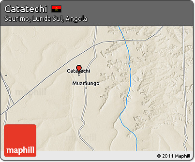 Shaded Relief 3D Map of Catatechi