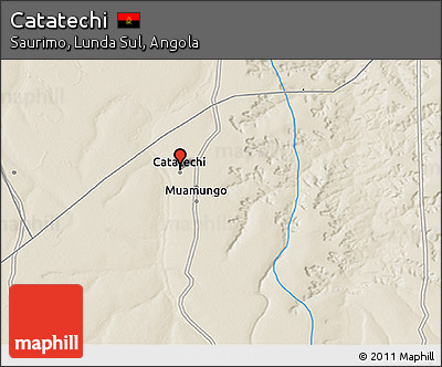 Shaded Relief 3D Map of Catatechi