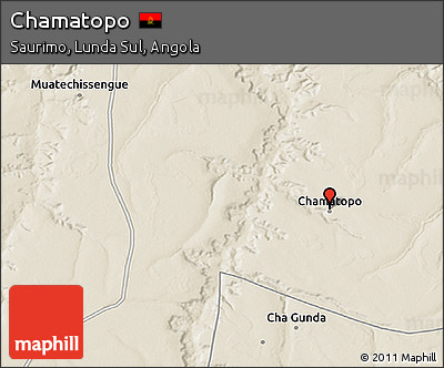 Shaded Relief 3D Map of Chamatopo