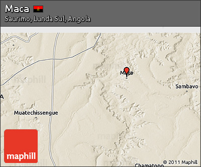 Shaded Relief 3D Map of Maca