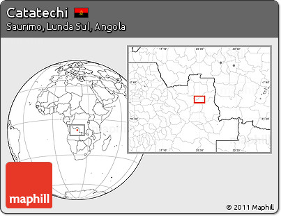 Blank Location Map of Catatechi