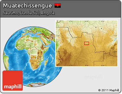 Physical Location Map of Muatechissengue