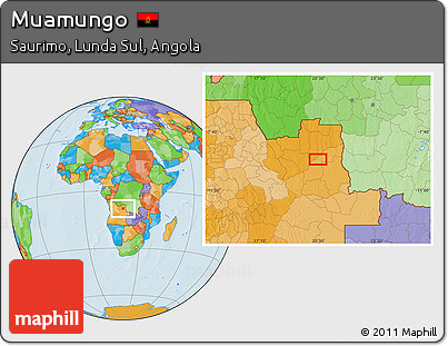 Political Location Map of Muamungo