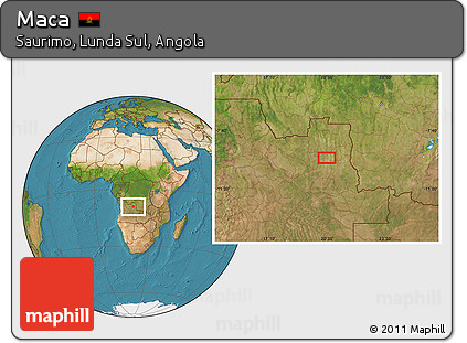 Satellite Location Map of Maca