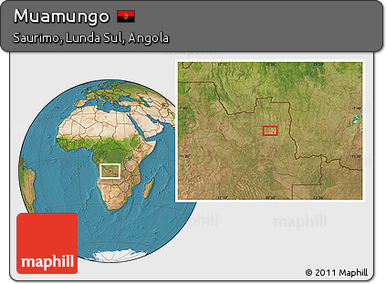 Satellite Location Map of Muamungo