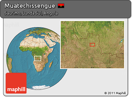 Satellite Location Map of Muatechissengue