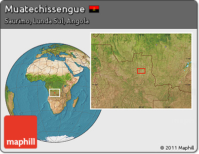 Satellite Location Map of Muatechissengue