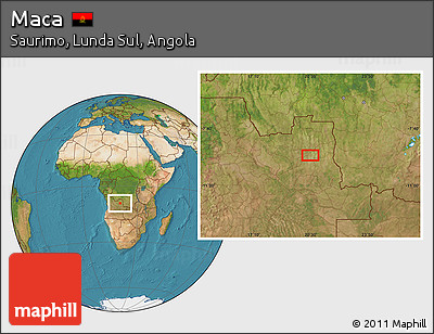 Satellite Location Map of Maca