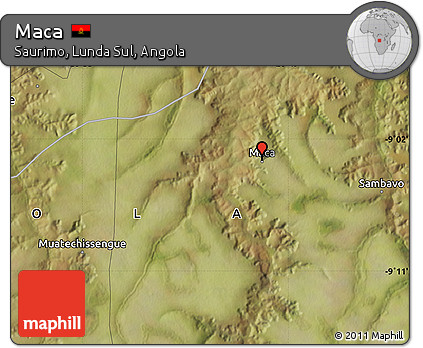 Satellite Map of Maca