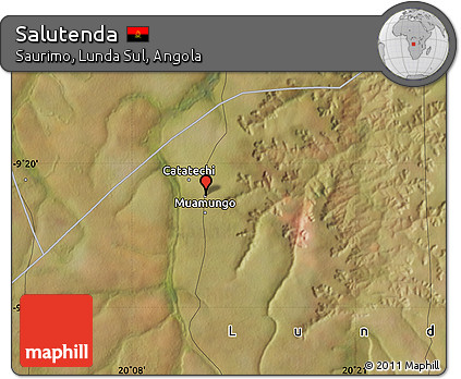 Satellite Map of Salutenda