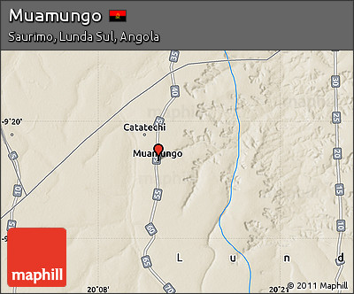 Shaded Relief Map of Muamungo