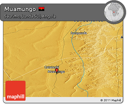 Physical Panoramic Map of Muamungo