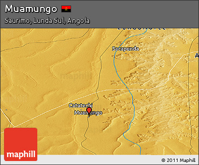 Physical Panoramic Map of Muamungo