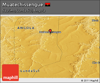 Physical Panoramic Map of Muatechissengue