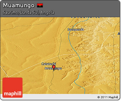 Physical Panoramic Map of Muamungo