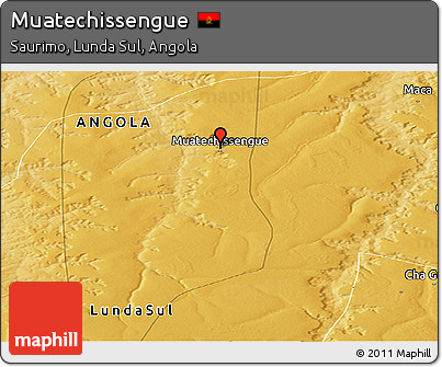Physical Panoramic Map of Muatechissengue