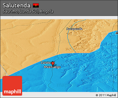 Political Panoramic Map of Salutenda