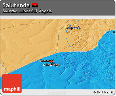 Political Panoramic Map of Salutenda