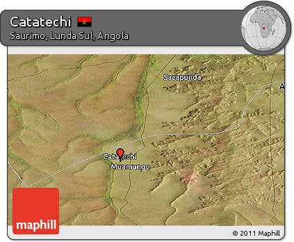 Satellite Panoramic Map of Catatechi