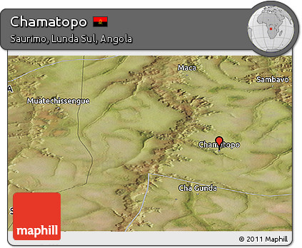 Satellite Panoramic Map of Chamatopo