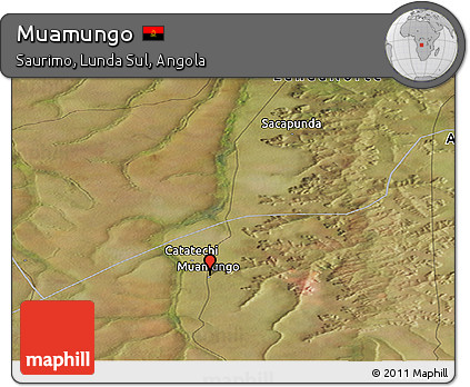 Satellite Panoramic Map of Muamungo