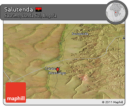 Satellite Panoramic Map of Salutenda