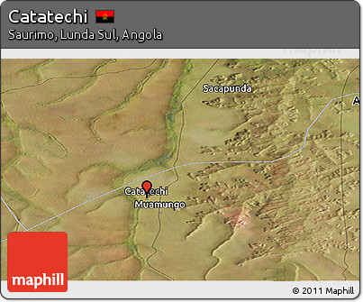 Satellite Panoramic Map of Catatechi