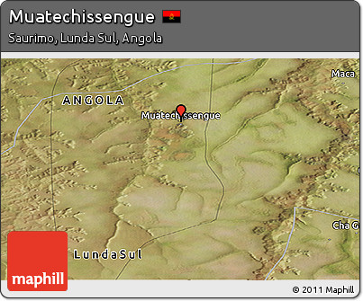 Satellite Panoramic Map of Muatechissengue