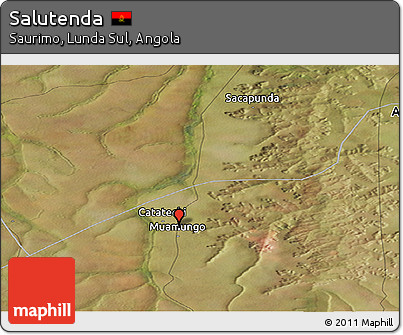 Satellite Panoramic Map of Salutenda