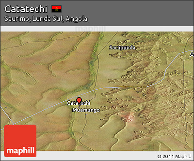 Satellite Panoramic Map of Catatechi