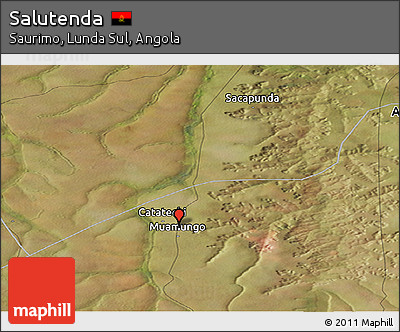 Satellite Panoramic Map of Salutenda