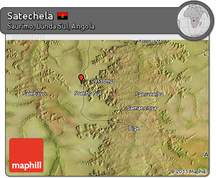 Satellite 3D Map of Satechela