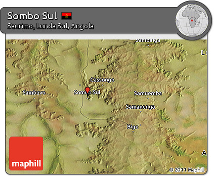 Satellite 3D Map of Sombo Sul
