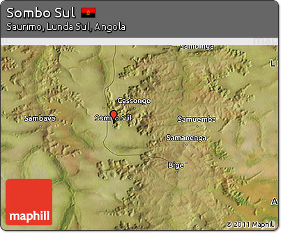 Satellite 3D Map of Sombo Sul