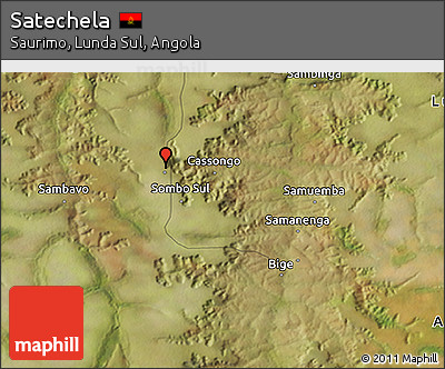Satellite 3D Map of Satechela