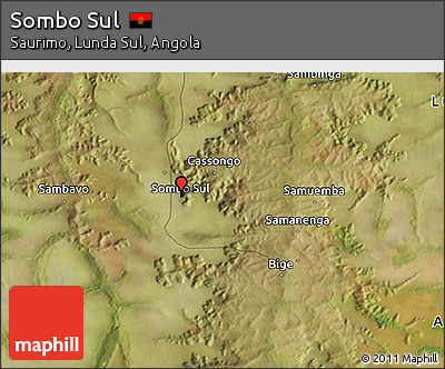 Satellite 3D Map of Sombo Sul