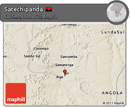 Shaded Relief 3D Map of Satechipanda