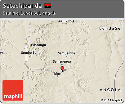 Shaded Relief 3D Map of Satechipanda