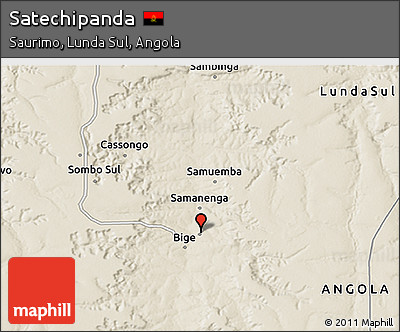 Shaded Relief 3D Map of Satechipanda